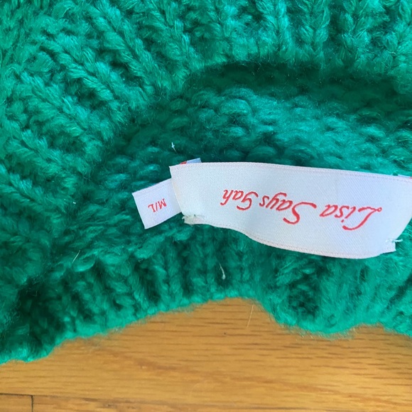 Lisa says gah sheep farm scene sweater size M/L - Picture 3 of 3